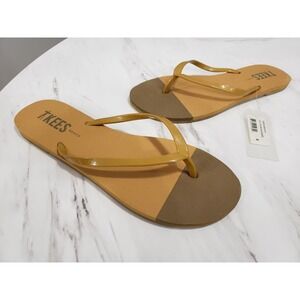 NEW Tkees Foundations Matte Flip Flop Women's 8 Beach Babe Slip-On Water Sandal